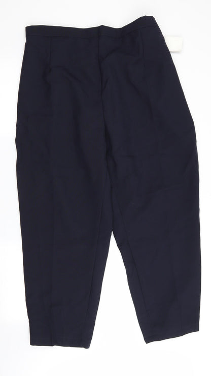 Femme Collection Womens Blue   Trousers  Size 30 L28 in - Back Elastication