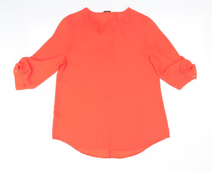 Womens UK Size 12 Florence and Fred Orange Tunic Blouse