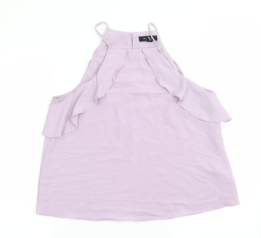 Womens UK Size 12 New Look Purple Camisole Blouse