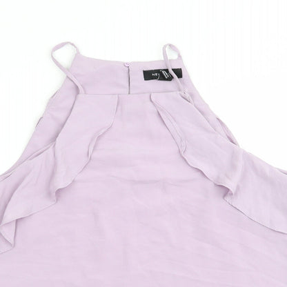 Womens UK Size 12 New Look Purple Camisole Blouse