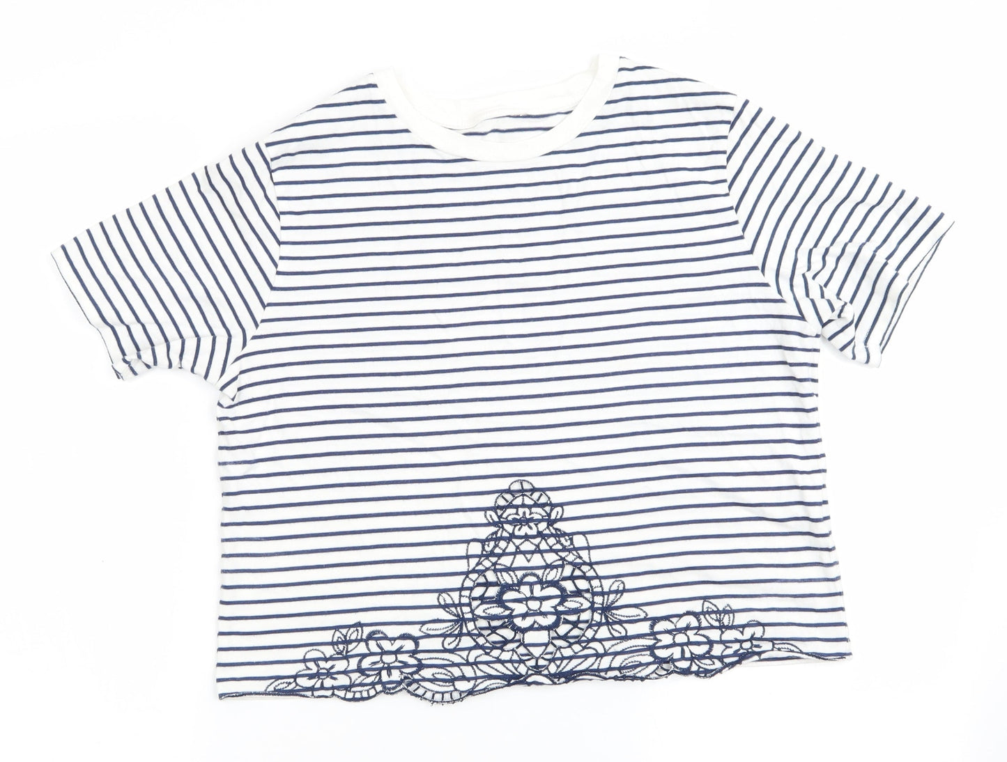 Womens UK Size 10 Miss Selfridge Blue Tunic T-Shirt