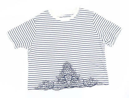 Womens UK Size 10 Miss Selfridge Blue Tunic T-Shirt