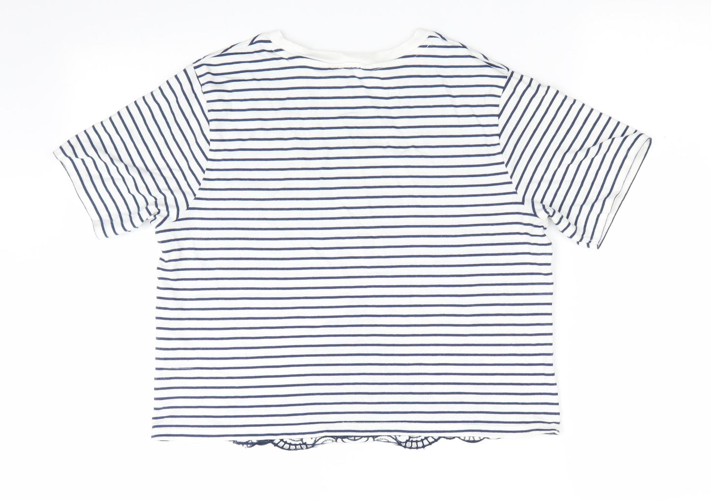Womens UK Size 10 Miss Selfridge Blue Tunic T-Shirt