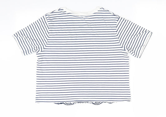Womens UK Size 10 Miss Selfridge Blue Tunic T-Shirt