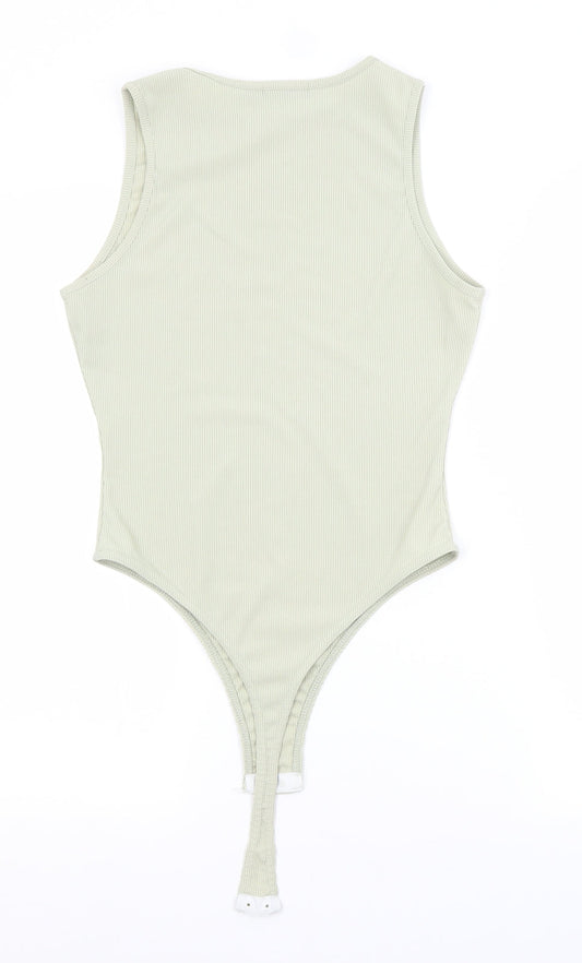 Boohoo Womens Green   Unitard One-Piece Size 12