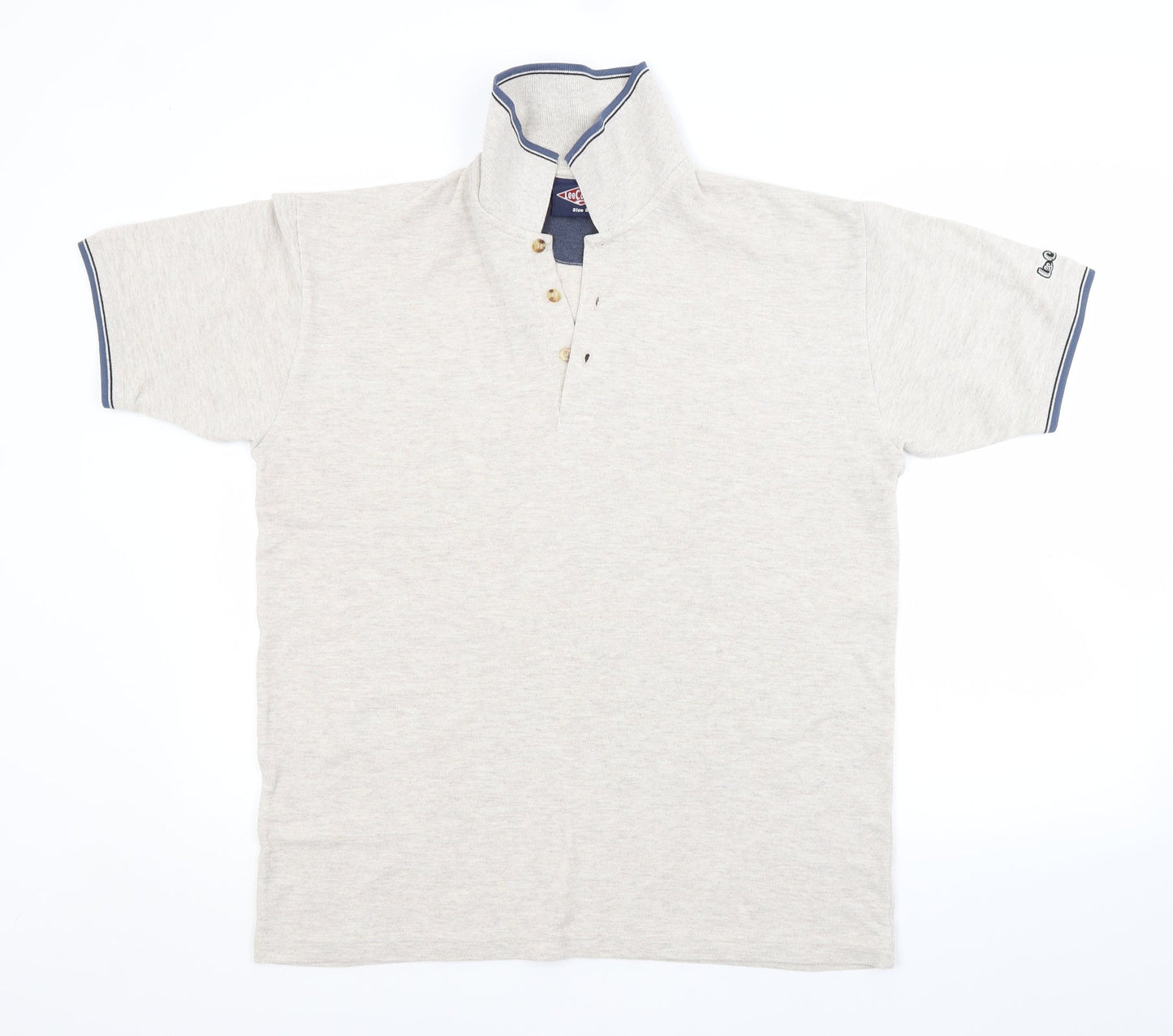 Lee Cooper Mens Beige    Polo Size S