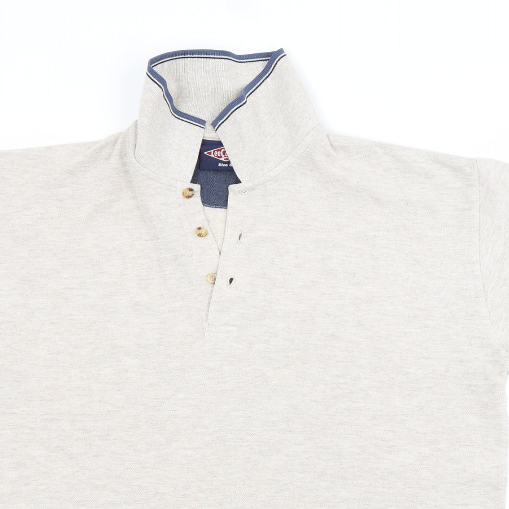 Lee Cooper Mens Beige    Polo Size S
