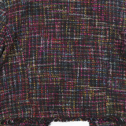 H&M Womens Multicoloured Check  Jacket Blazer Size 6