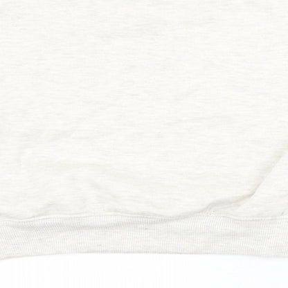 In the Style Womens White Animal Print  Pullover Sweatshirt