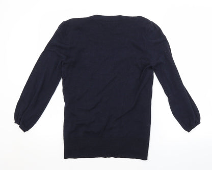Womens UK Size 12 RJR.John Rocha Blue Cardigan Jumper