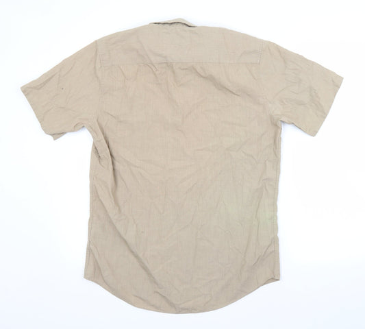 Topman Mens Brown    Button-Up Size M
