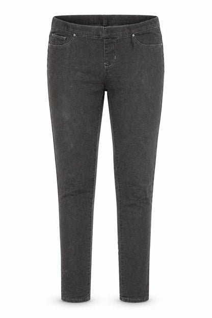 Front view of DENIM CO. women’s grey jegging jeans, size UK 10, 29-inch leg