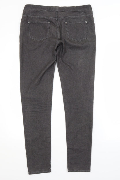 DENIM CO. Womens Grey   Jegging Jeans Size 10 L29 in