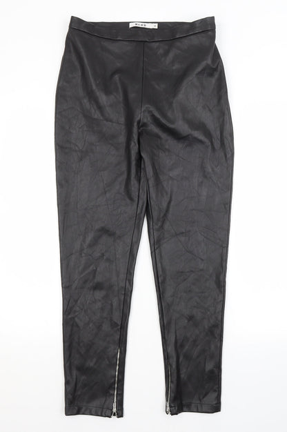 NA-KD Womens Black   Trousers  Size 10 L26 in