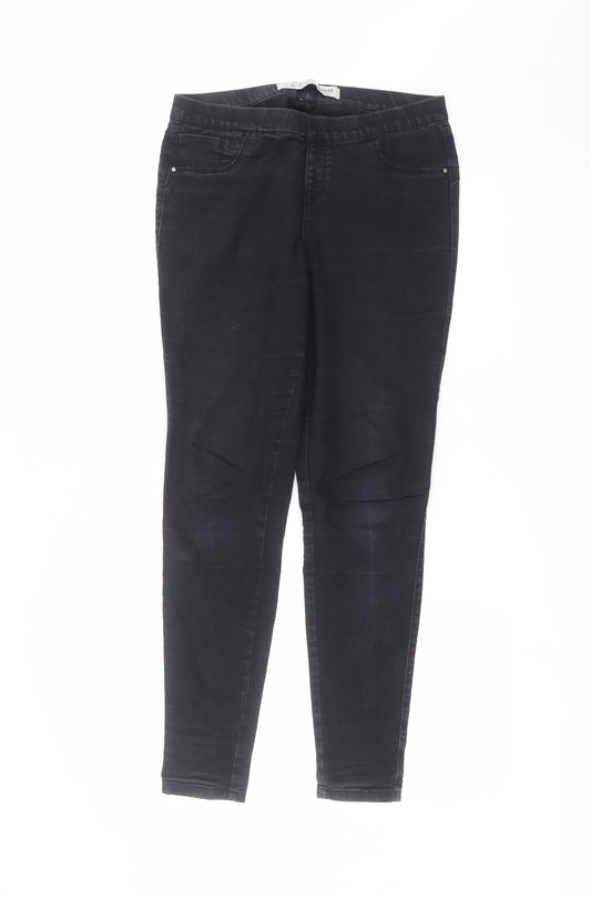 Denim & Co. Womens Black   Jegging Jeans Size 12 L26 in