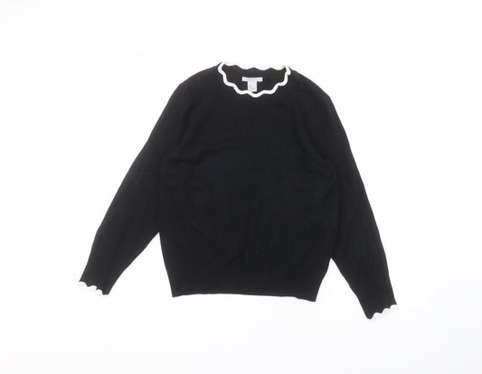 Womens UK Size S H&M Black Pullover Jumper