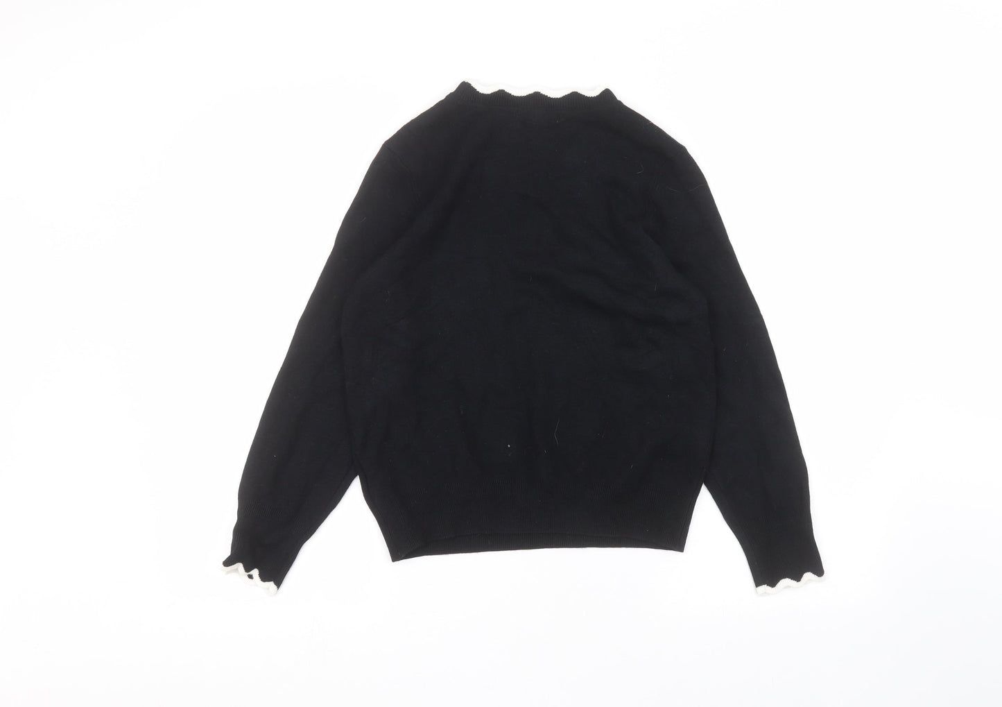 Womens UK Size S H&M Black Pullover Jumper