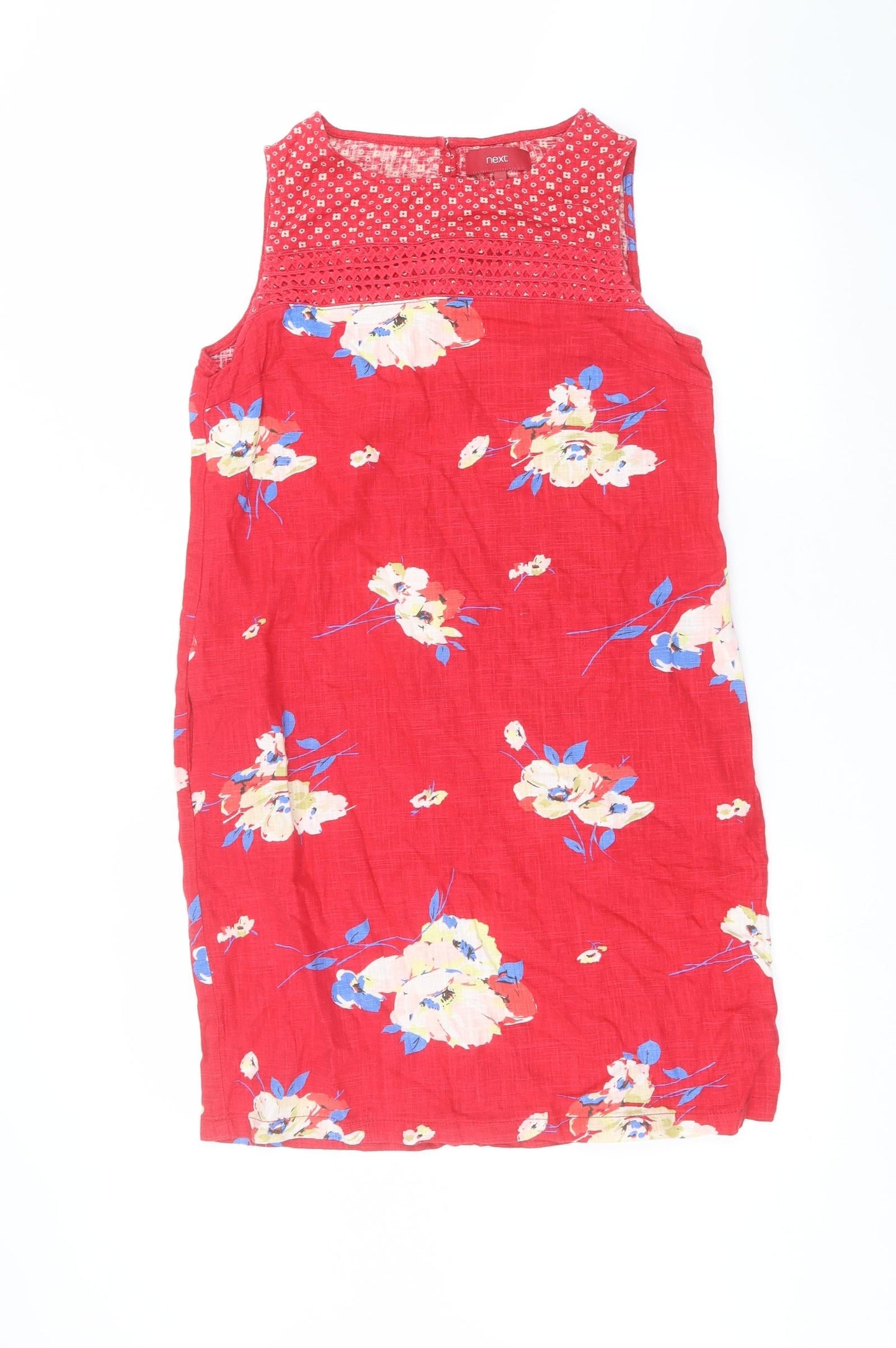 NEXT Womens Red Floral  A-Line  Size 10