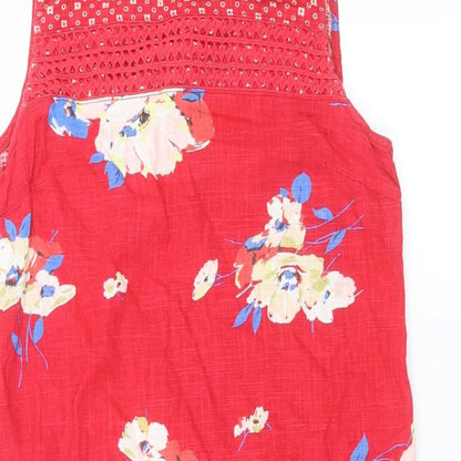 NEXT Womens Red Floral  A-Line  Size 10