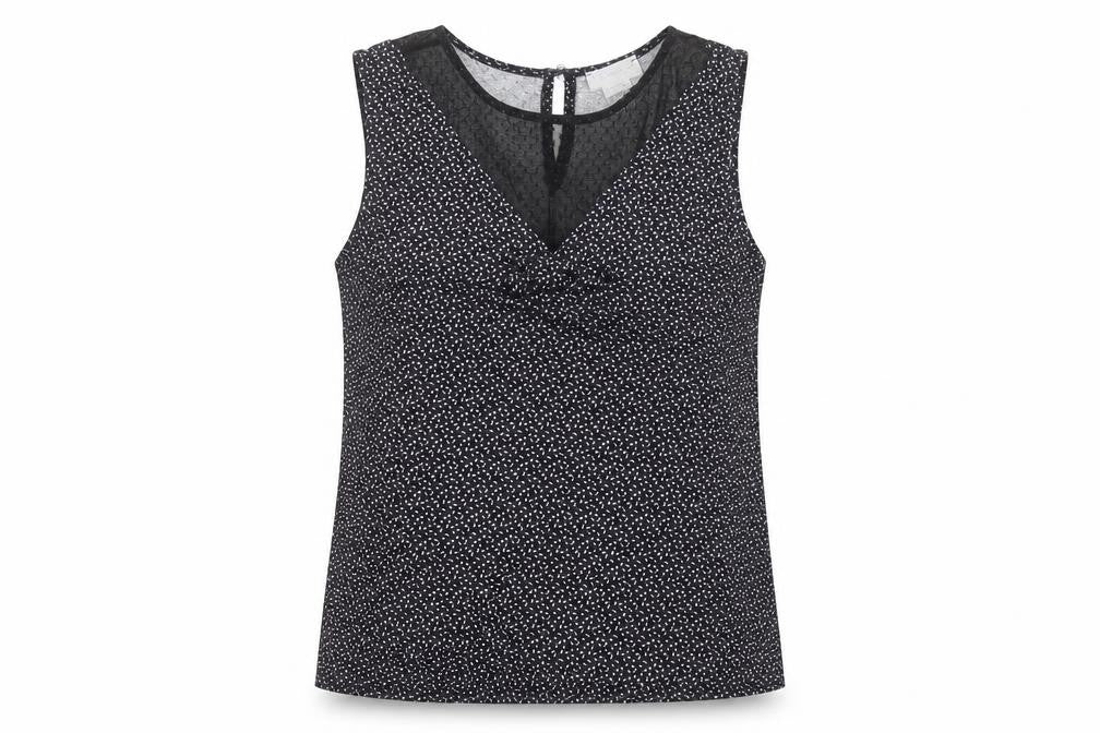 Womens UK Size 10 Mademoiselle R Black Basic T-Shirt