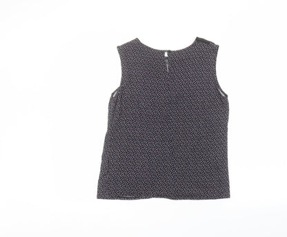 Womens UK Size 10 Mademoiselle R Black Basic T-Shirt