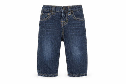 Front view of Gap Baby Blue Jeans, size 3-6, Months