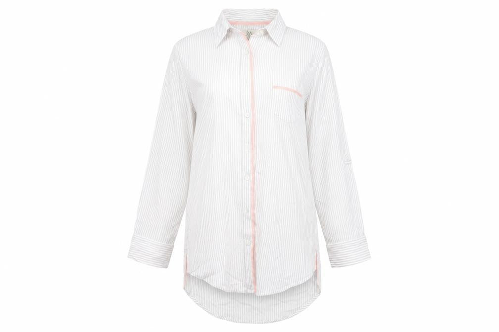 Womens UK Size S Primark White Basic Button-Up