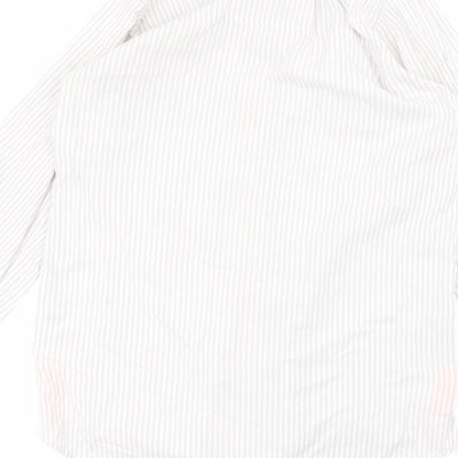 Primark Womens White Striped  Basic Button-Up Size S  - Love to lounge