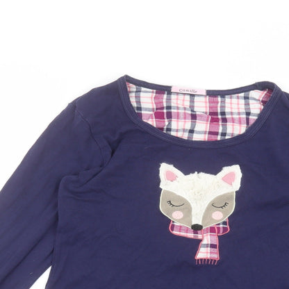 Camille Womens Blue   Basic T-Shirt Size 10
