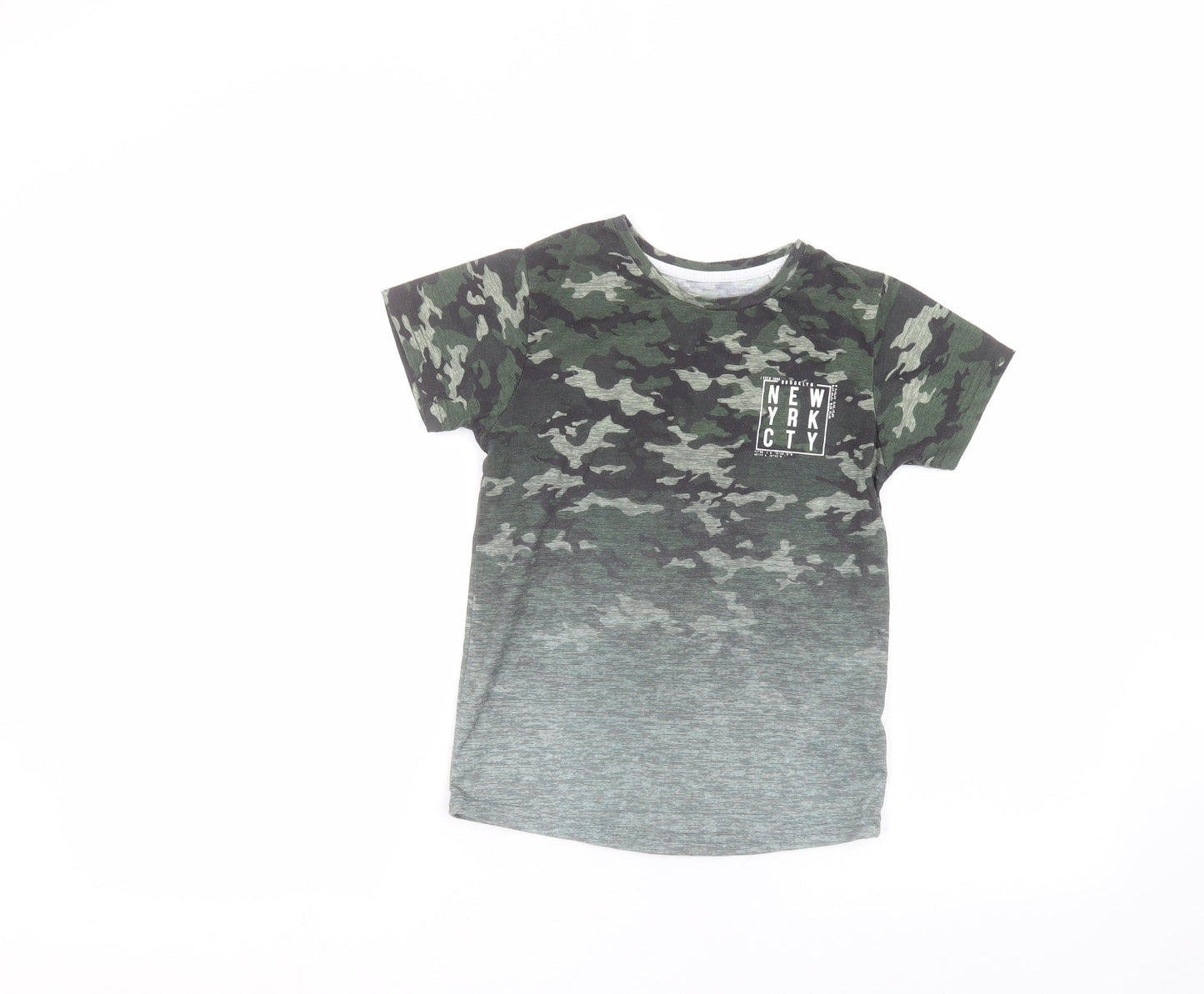 Primark Boys Green   Basic T-Shirt Size 7-8 Years