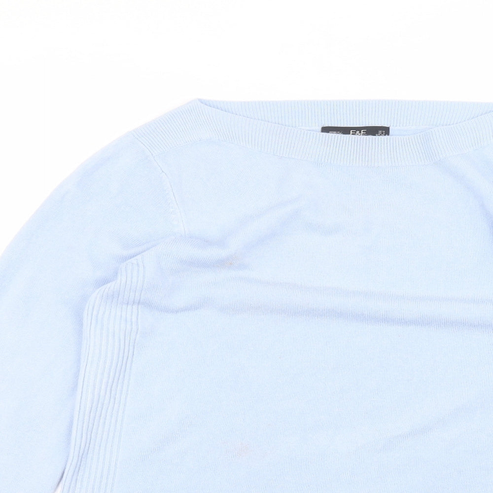 F&F Womens Blue   Basic T-Shirt Size 10