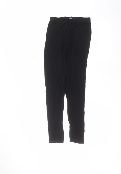 Womens UK Size L Boohoo Regular Fit Sweatpants Black Trousers
