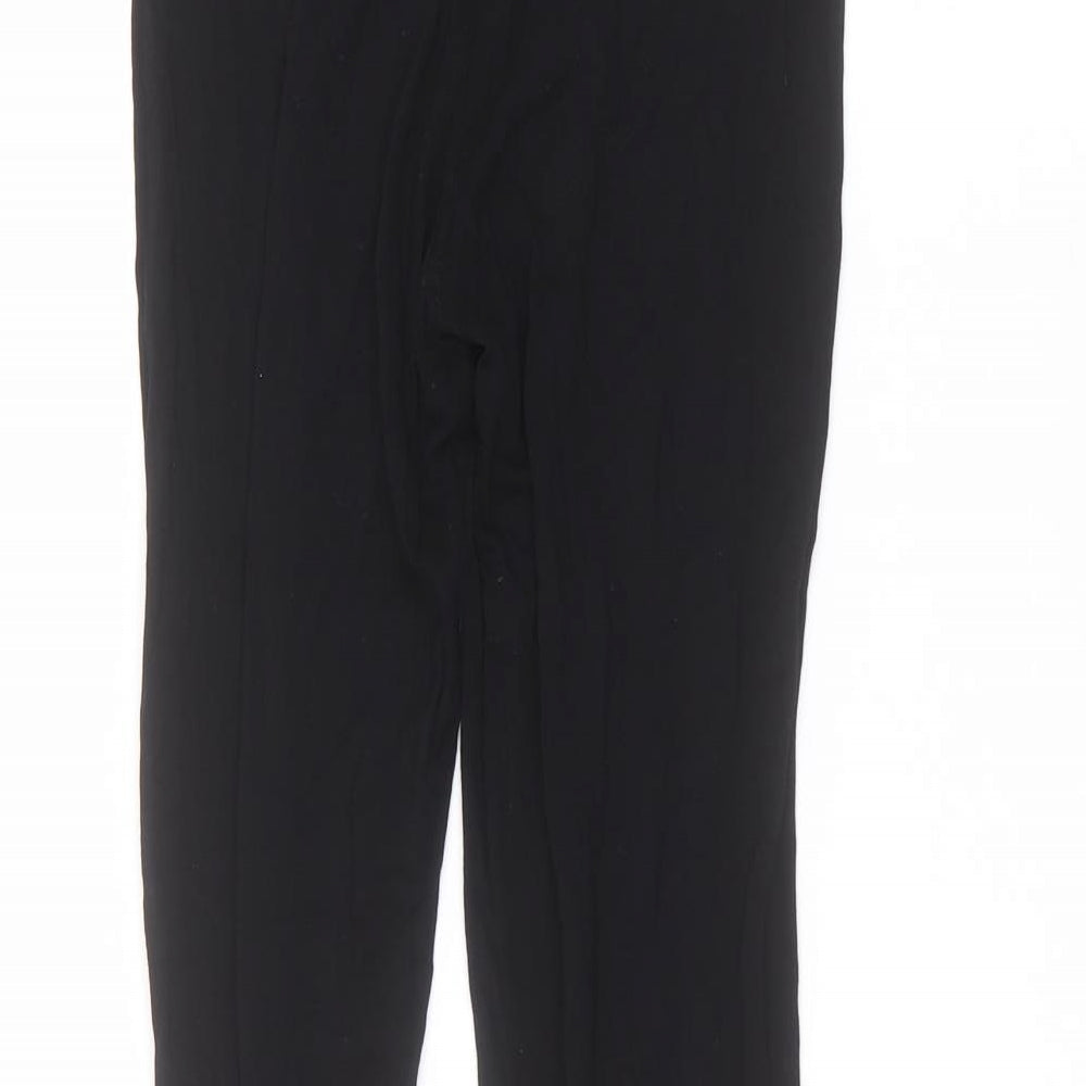 Womens UK Size L Boohoo Regular Fit Sweatpants Black Trousers