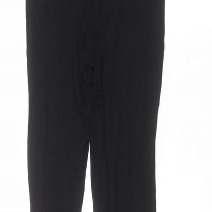 Womens UK Size L Boohoo Regular Fit Sweatpants Black Trousers