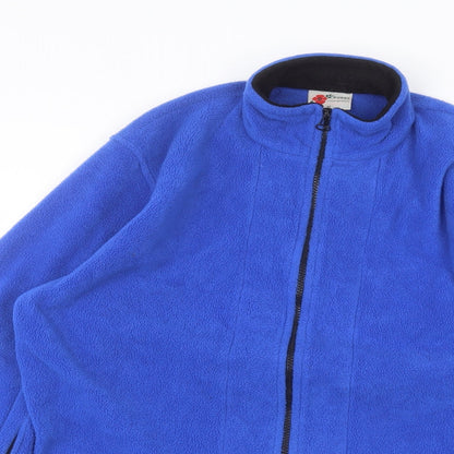 Poppy Mens Blue   Full Zip Jumper Size M