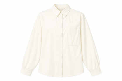 Womens UK Size 10 Hamells White Basic Button-Up