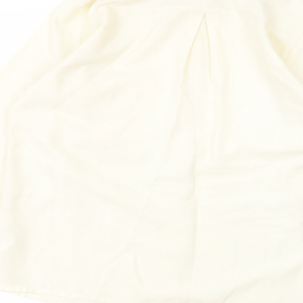 Womens UK Size 10 Hamells White Basic Button-Up