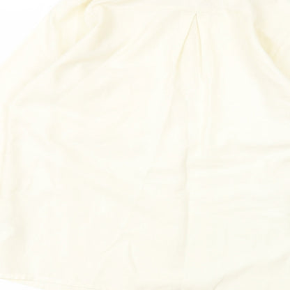 Womens UK Size 10 Hamells White Basic Button-Up