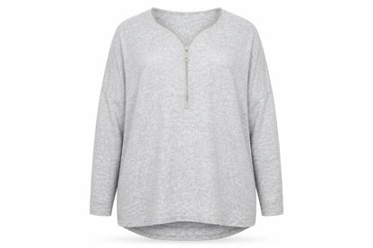Womens UK Size 22 Preworn Grey Pullover Jumper