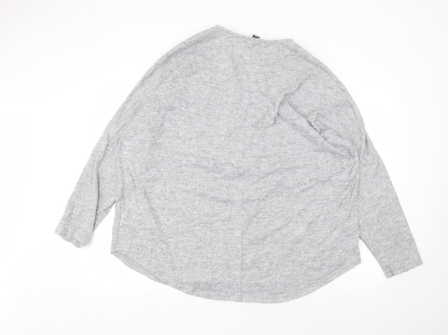 Womens UK Size 22 Preworn Grey Pullover Jumper