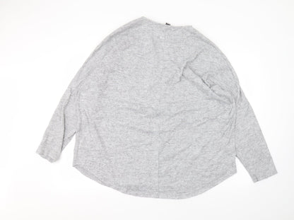 Womens UK Size 22 Preworn Grey Pullover Jumper