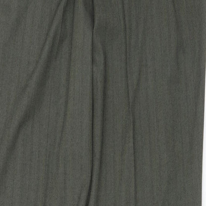 Womens UK Size 14 M&S Regular Fit  Green Trousers