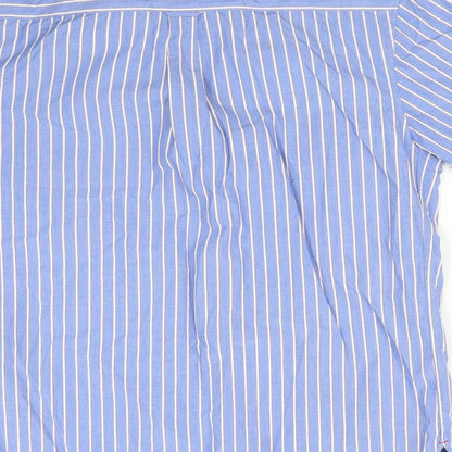 Mens UK Size S Blue Harbour Blue  Button-Up Short Sleeve Casual Shirt