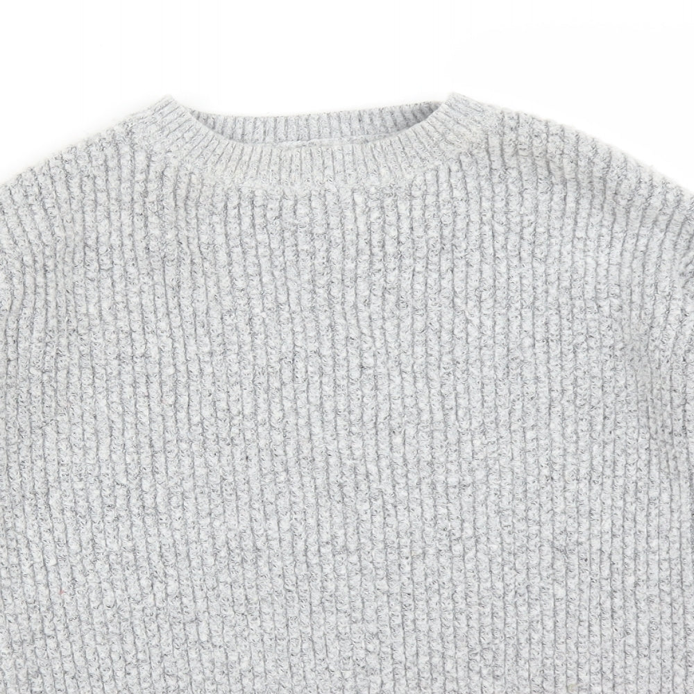Close-up detail of Primark women’s multicoloured colourblock pullover sweatshirt, size XS