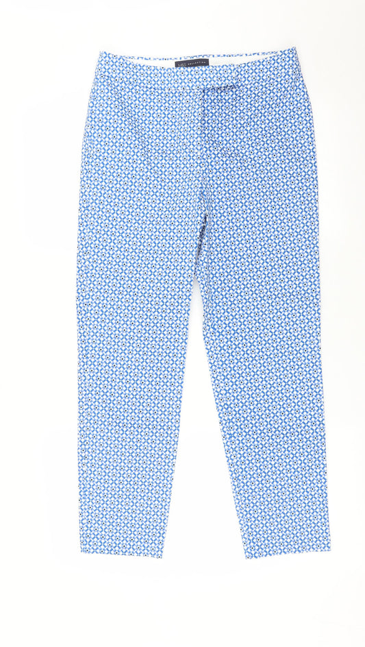Womens UK Size 8 M&S Regular Fit  Blue Trousers