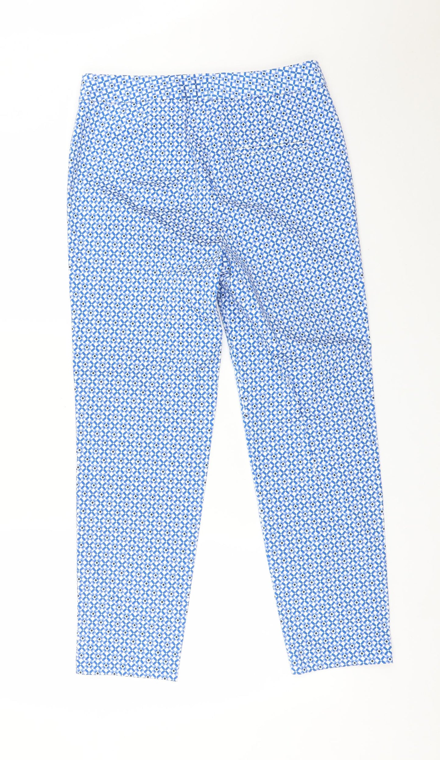 Womens UK Size 8 M&S Regular Fit  Blue Trousers