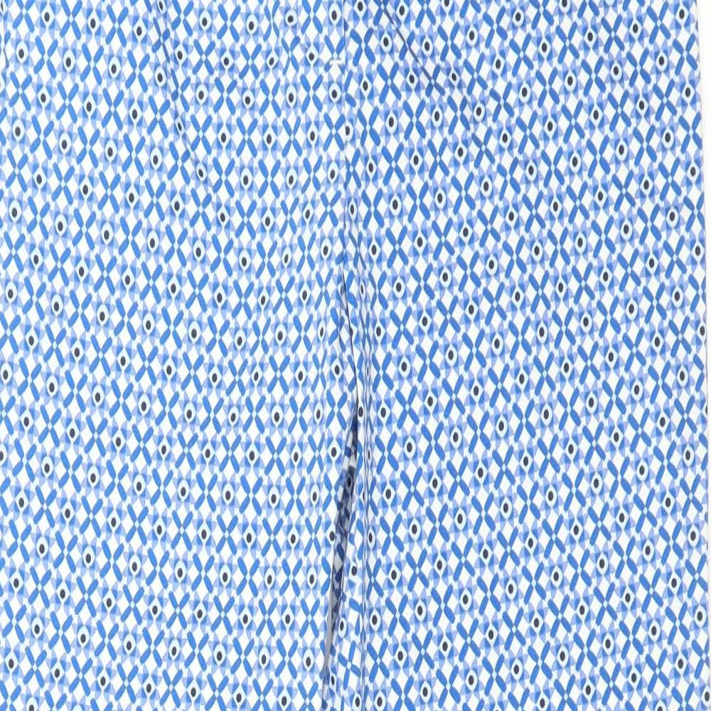 Womens UK Size 8 M&S Regular Fit  Blue Trousers