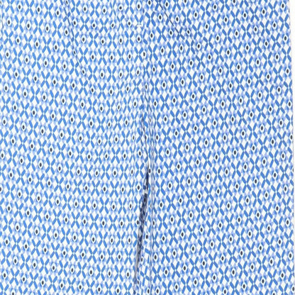 Womens UK Size 8 M&S Regular Fit  Blue Trousers