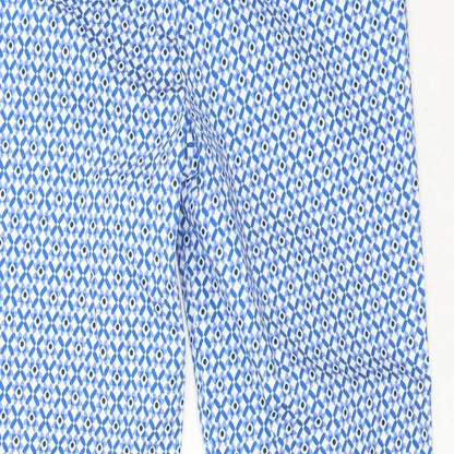 Womens UK Size 8 M&S Regular Fit  Blue Trousers