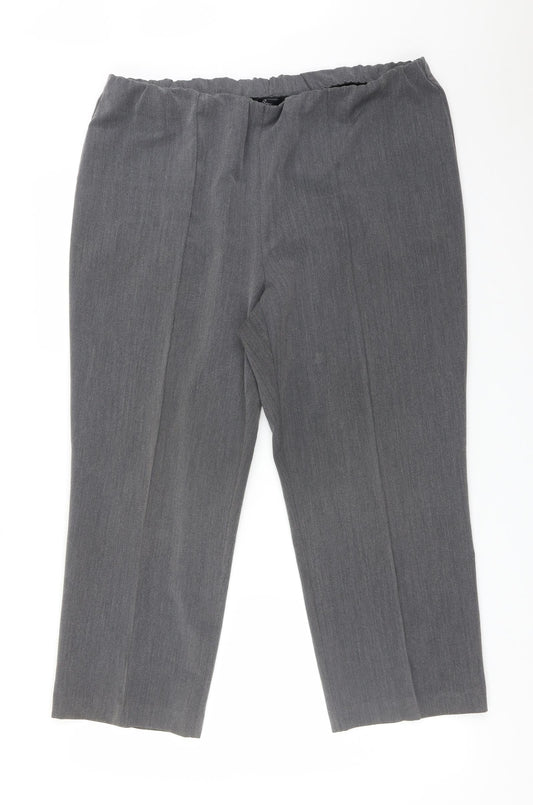 BM Womens Grey   Trousers  Size 18 L25 in